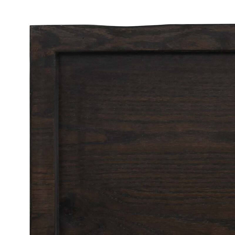 vidaXL Table Top Replacement Countertop Light Brown Treated Solid Wood Oak