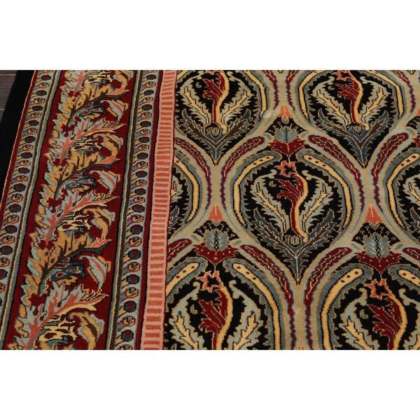 Hand Knotted William Morris By Masterlooms Burgundy Gold Brown Multi Persian Wool Traditional Oriental Area Rug 8x10 On Sale Overstock 31523744
