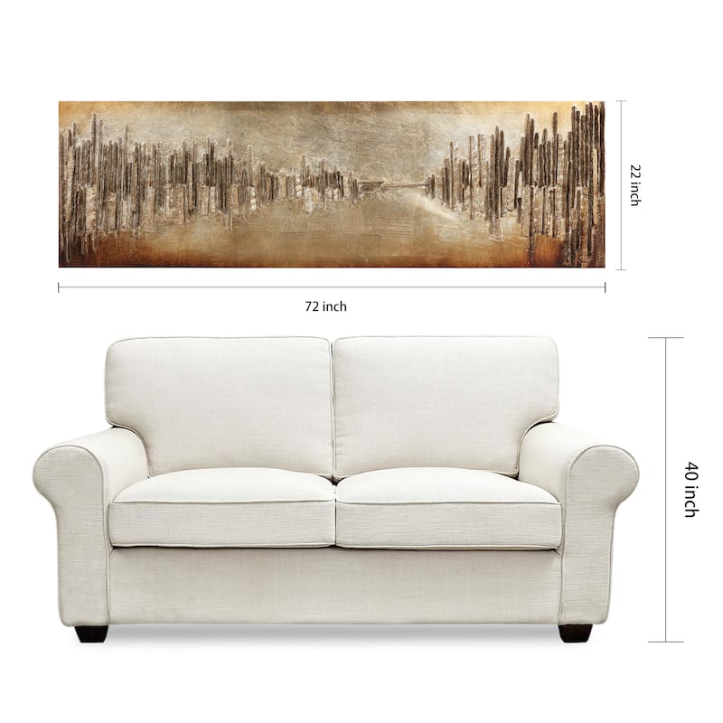 "Passages" Handed Embellished Rugged Wooden Wall Art
