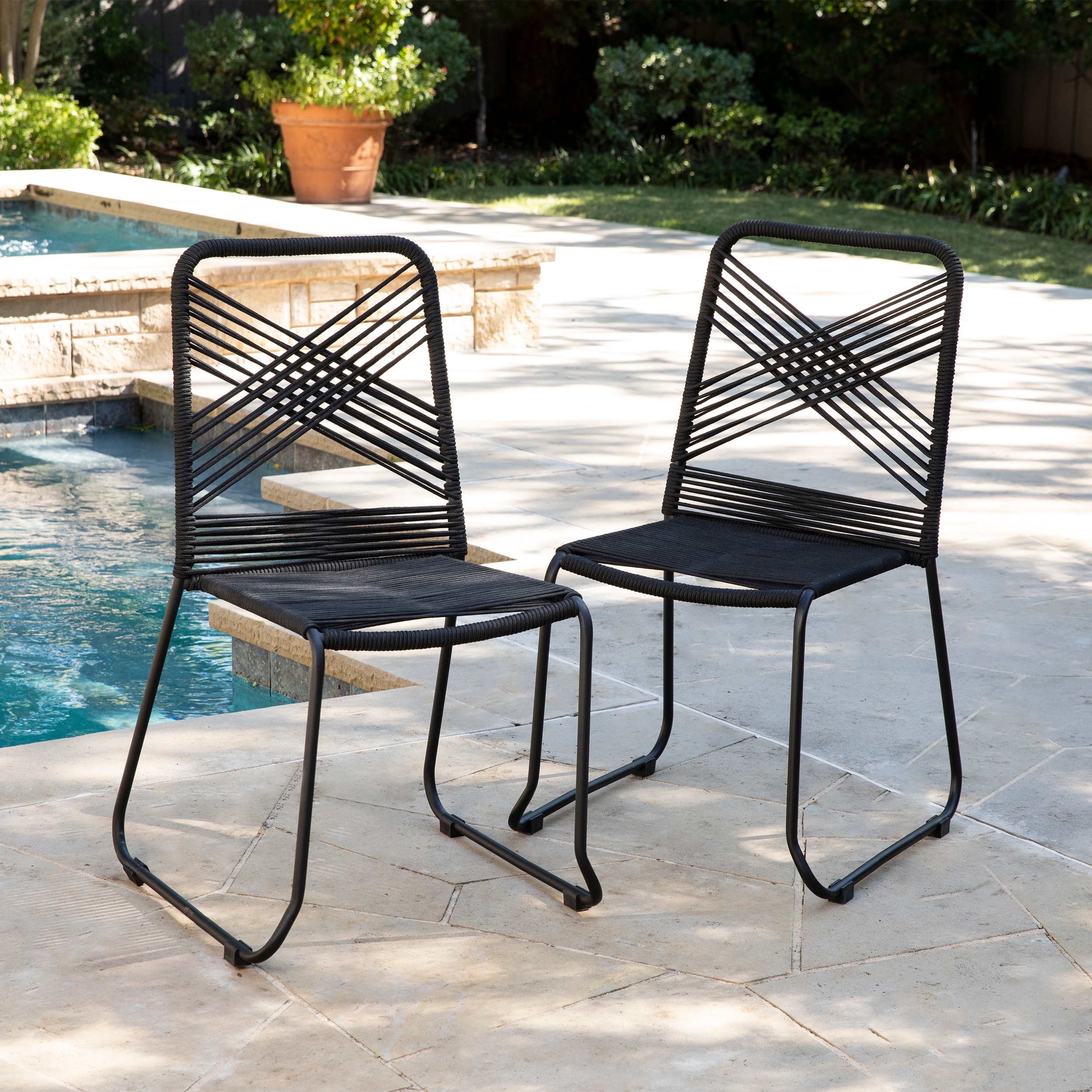 Rope stacking patio best sale chair