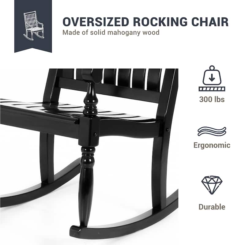 Cambridge Casual Oslo Wood Outdoor Rocking Chair Set of 2