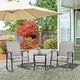 preview thumbnail 3 of 5, Futzca 3 Piece Outdoor Rocking Bistro Set - N/A