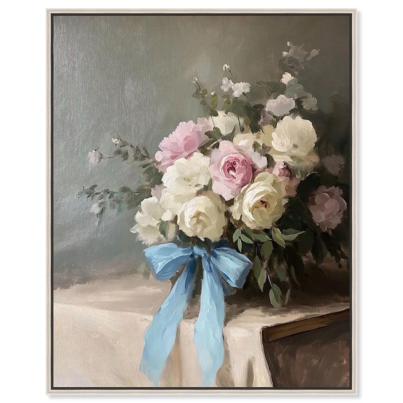 Garden's Gift Canvas by Art Remedy - Silver - 30" x 36"