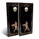 preview thumbnail 9 of 7, 20s Dancing Outdoor Cornhole Board Set All-Weather 2x4 - Include Carrying Case