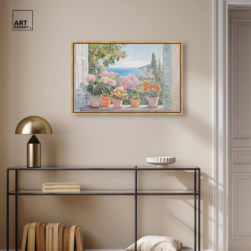 Mediterranean Blooms Canvas by Art Remedy