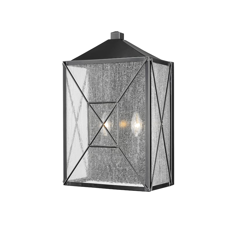 Millennium Lighting Caswell Outdoor Wall Sconce in Powder Coat Black - 12 Inch