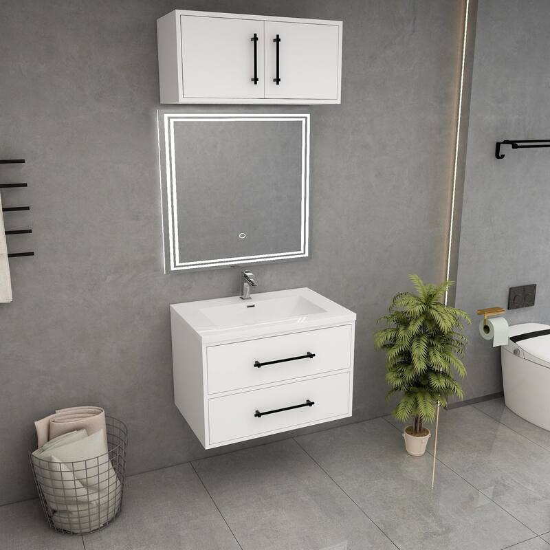 Victoria 24'' Wall-Mounted Vanity Set with Motion Sensor LED light Top Cabinet