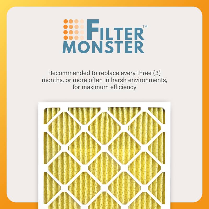 Filter-Monster Pleated HVAC Air Conditioner Furnace Replacement Air Filter