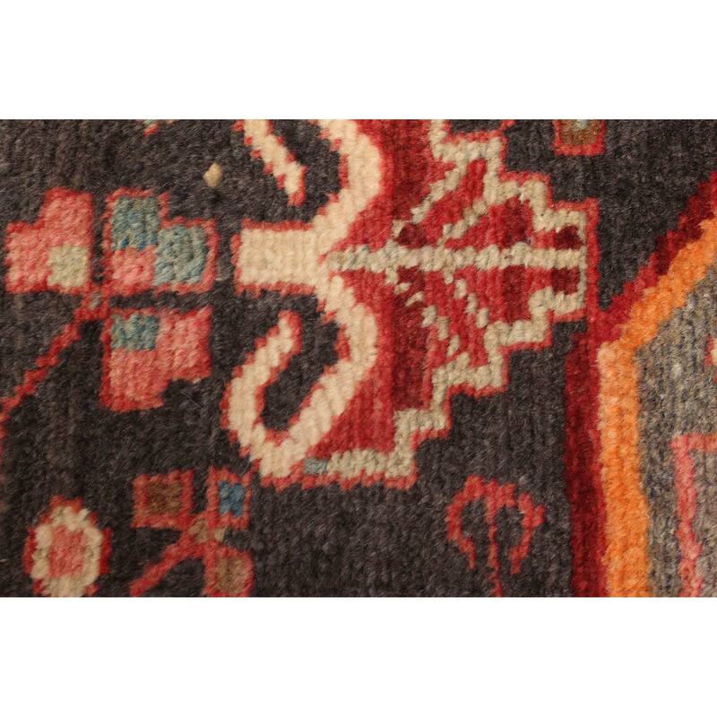 ECARPETGALLERY Hand-knotted Anatolian Black Wool Rug - 3'8 x 6'4