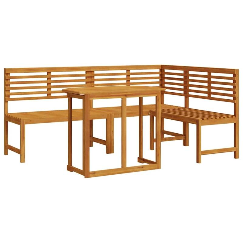 vidaXL Garden Bench Set Brown solid acacia wood - 20 x 35 x 30