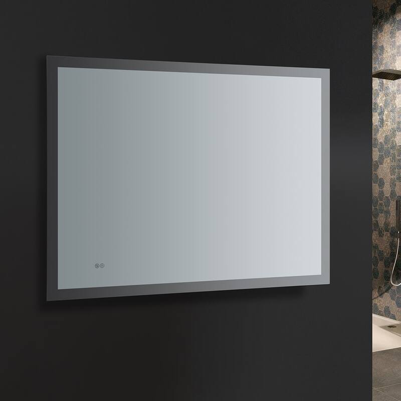 Fresca Luminosa 36" x 48" Framed Bathroom Mirror with Halo LED