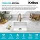 preview thumbnail 3 of 51, KRAUS Pintura Porcelain Enameled Steel Undermount Kitchen Sink