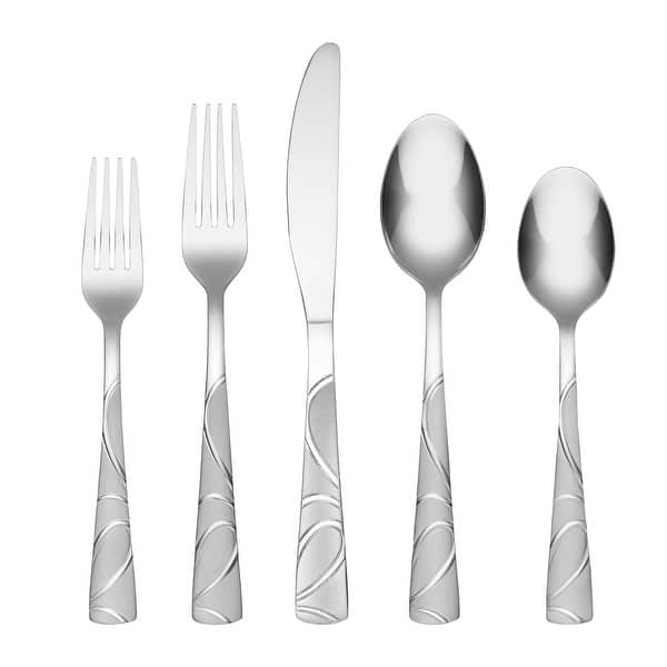 slide 2 of 3, Cambridge Sasha Sand 20-Piece Flatware Set