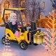 preview thumbnail 5 of 7, 12V Electric Kids Ride on Forklift Car with Tent Yellow