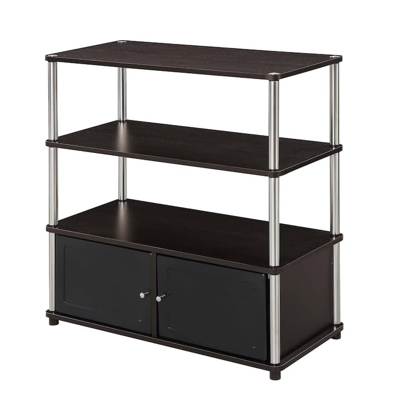 Convenience Concepts Designs2Go Highboy 40 inch TV Stand with Storage Cabinets and Shelves