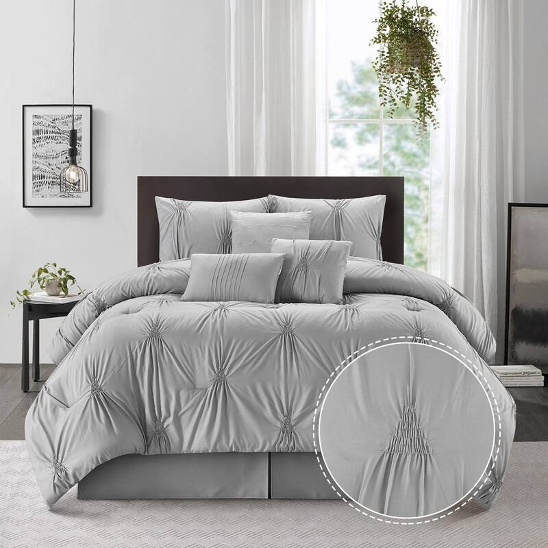 Nanshing Agathe 7 Piece Pintuck Comforter Set