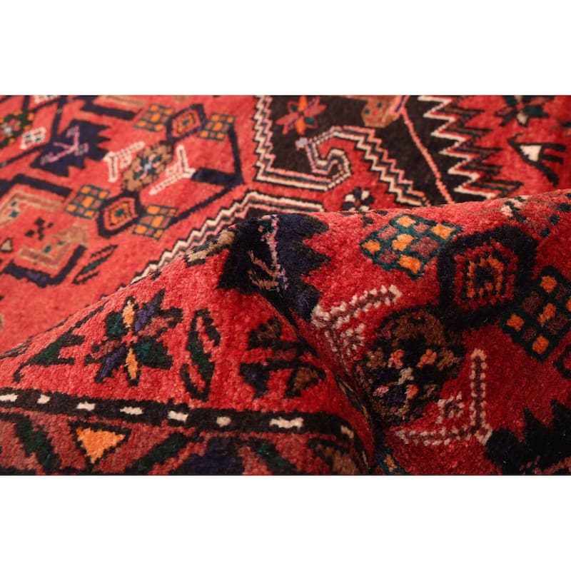 ECARPETGALLERY Hand-knotted Andelz Red Wool Rug - 3'11 x 7'0