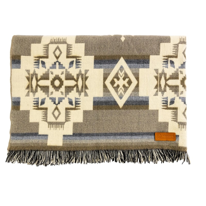 HomeRoots Gray Woven Acrylic Reversable Throw