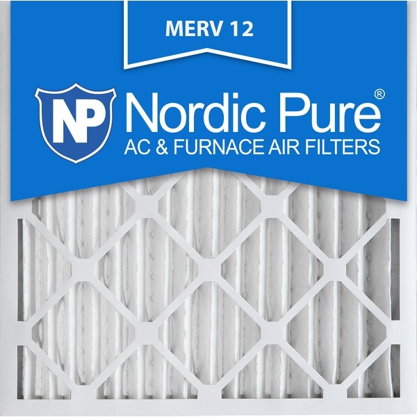 3 Piece Nordic Pure 16x16x2 MERV 10 Pleated Plus Carbon AC Furnace Air Filters 16 x 16 x 2