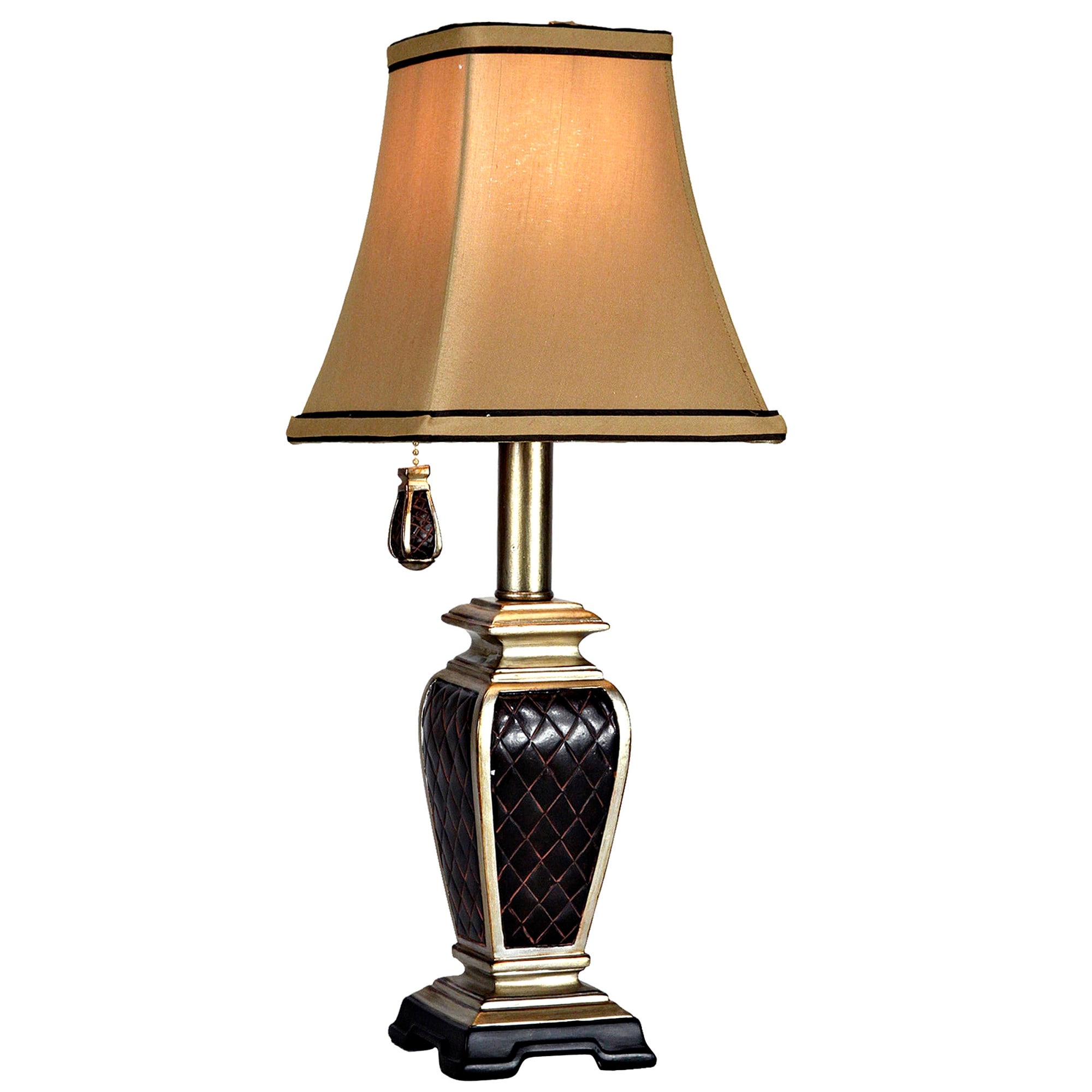 Delacora SC-L1-1004 Brompton 18/'/' Tall Accent Table Lamp with Fabric Shade