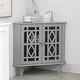 preview thumbnail 20 of 32, Corner Sideboard Cabinet Free-Standing Corner Storage Organizer Small - Small-Grey