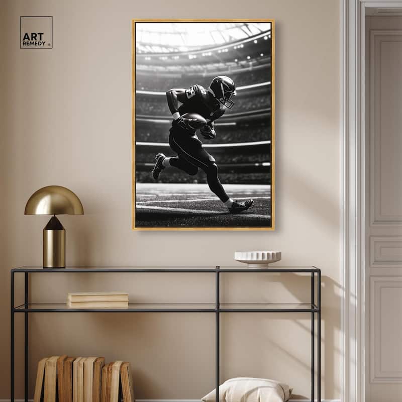 Football Stadium Canvas by Art Remedy