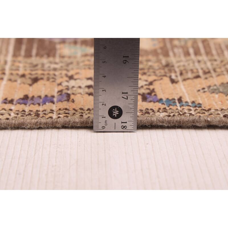 ECARPETGALLERY Hand-knotted Antalya Vintage Brown Wool Rug - 3'7 x 11'4