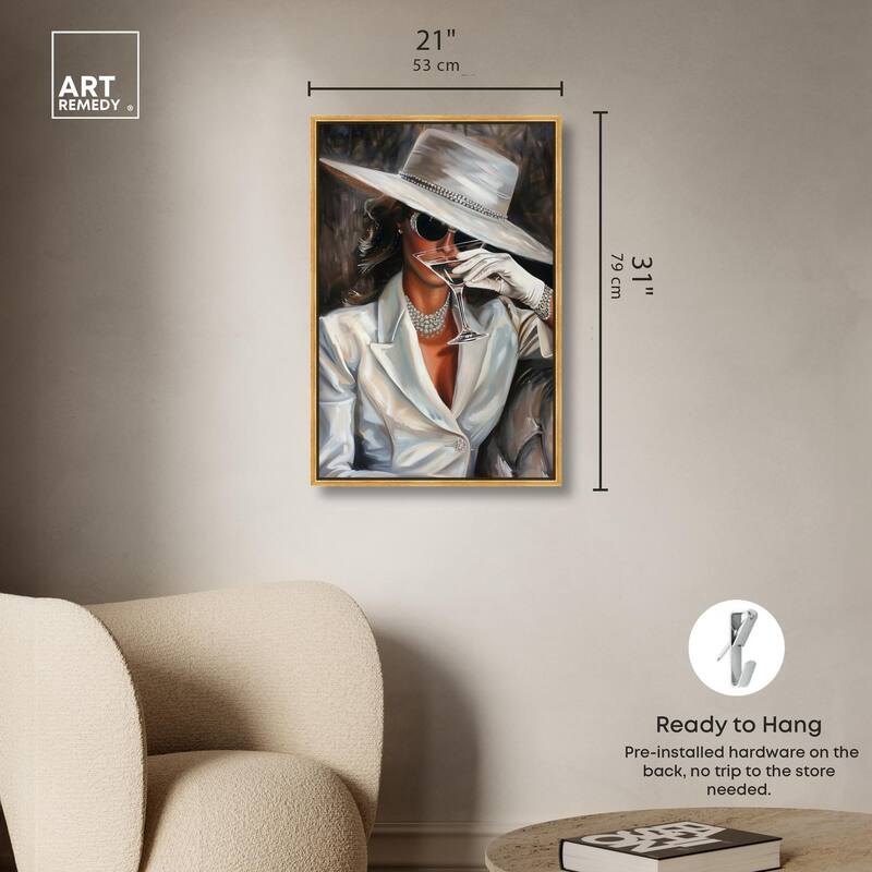 Time for a Martini Canvas by Art Remedy