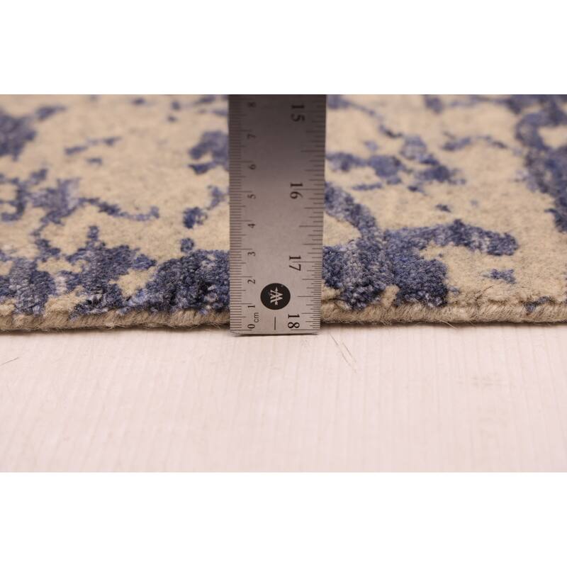 ECARPETGALLERY Hand Loomed Elysian Indigo Rug - 7'11 x 9'11