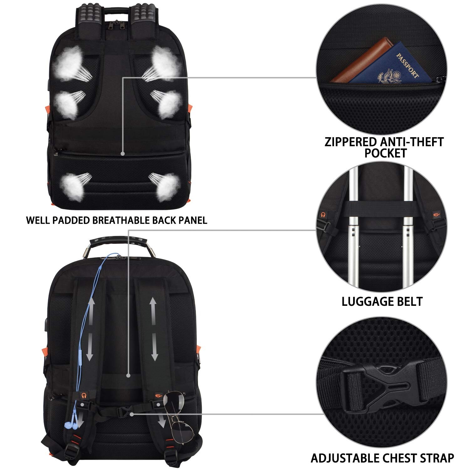 black white and red north face backpack Fuji Jiu-jitsu BJJ MMA Comp Convertible Backpack Duffel -Black/Grey