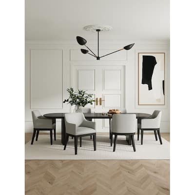Manhattan Comfort Gansevoort Modern Faux Leather Dining Armchair