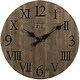 preview thumbnail 2 of 19, FirsTime & Co. Rustic Farmhouse Barn Wood Wall Clock