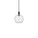 Option Matte Black / Clear Glass with White Rope