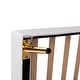 preview thumbnail 9 of 16, Crown Stripe Headboard Platform Bed Frame, PU Upholstered Princess Bed with Remote Control LED Lights, Wood Slat Panel Bed