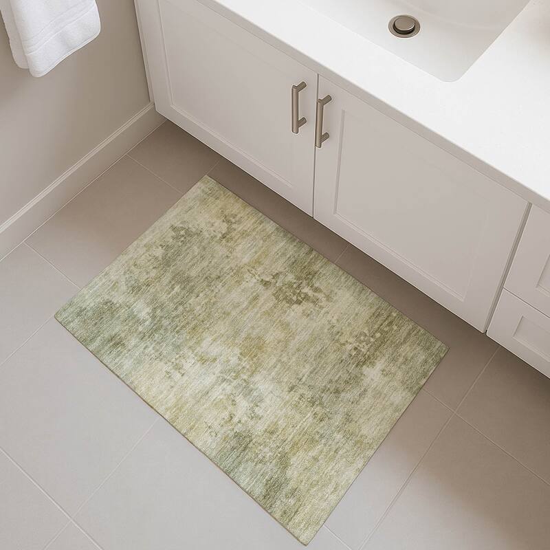 Premium Washable Super Soft Modern Casual Mayfield Rug - Sage - 1'8" x 2'6"
