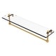preview thumbnail 24 of 55, Allied Brass 16 Inch Glass Vanity Shelf with Integrated Towel Bar 22 - Spanish Gold