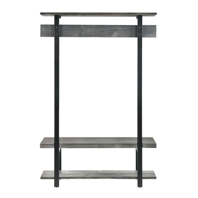 Carbon Loft Lawrence Entryway Hall Tree with Bench and Coat Hooks