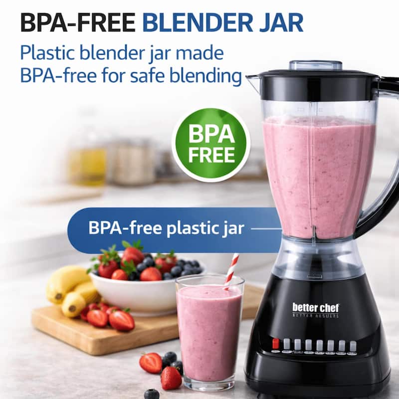 Better Chef 10-Speed 400W Plastic Jar Blender