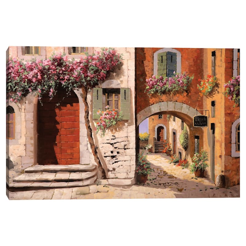Doppia Casa by Guido Borelli Canvas Art Print