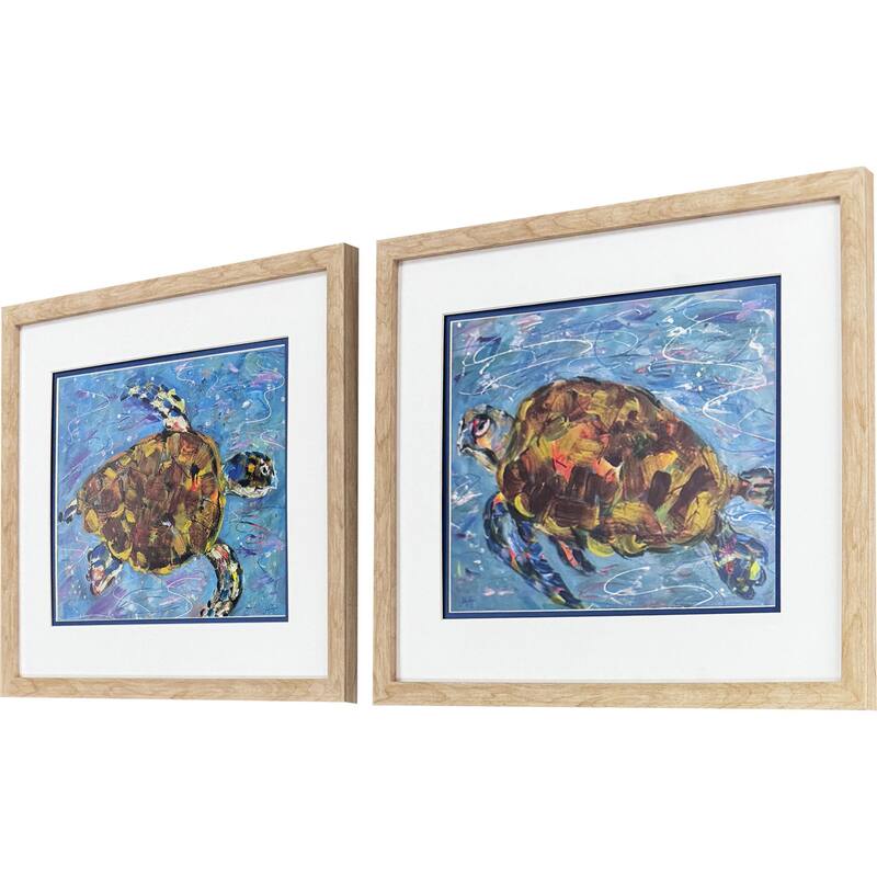Paragon Morning Swim Framed Art - Set of 2