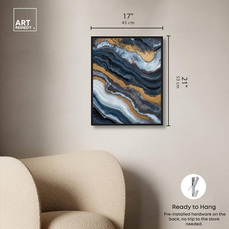 Acrylic Flow I Canvas by Art Remedy