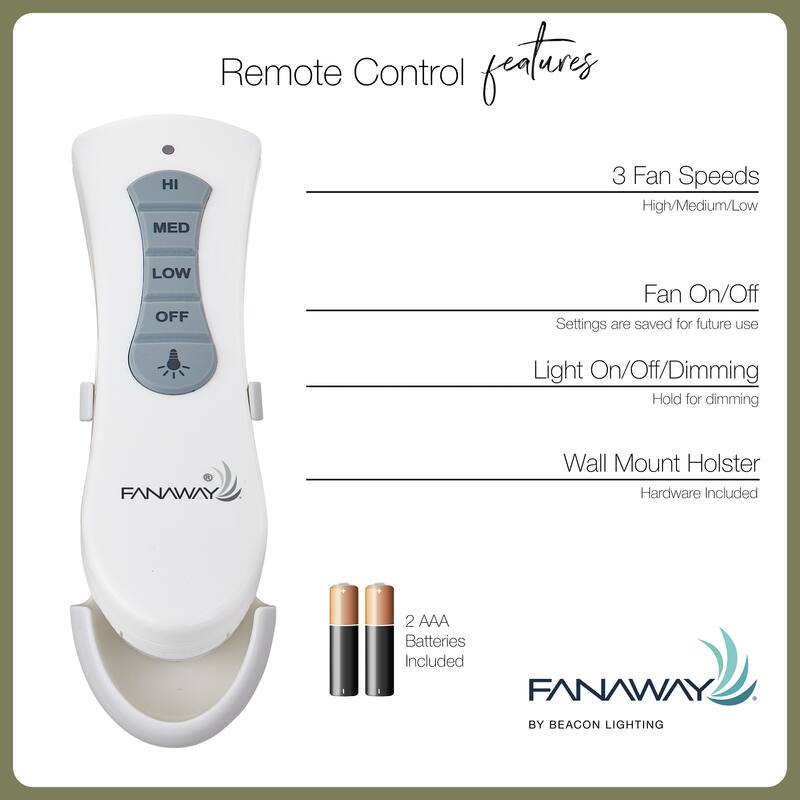 Fanaway Evo2 Retractable 4-blade Lighting with Remote Ceiling Fan