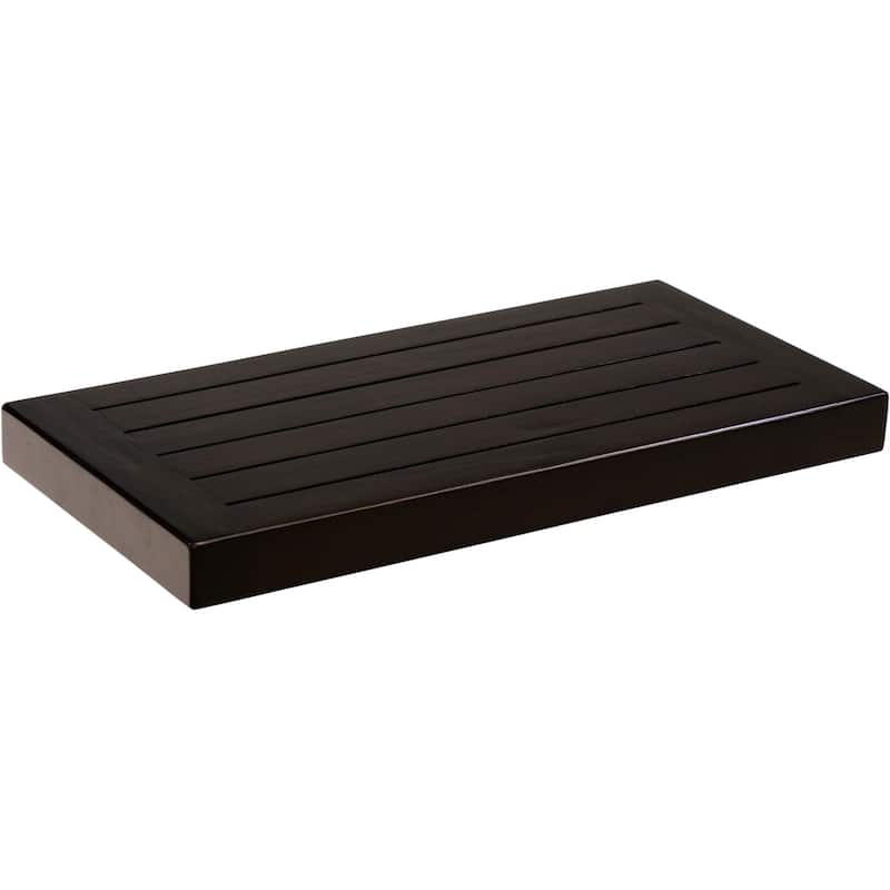 Moa Floating Teak Wall Shelf - Mocha - 18" Wide