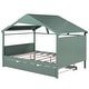 preview thumbnail 37 of 89, Skylight House Kids Bed Frame with Trundle Bed