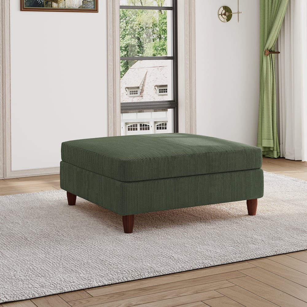 Large Corduroy Ottoman