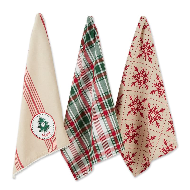 DII Asst Holiday Dishtowel (Set of 3)