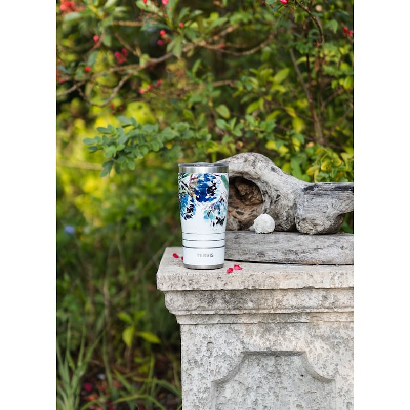 Tervis Traveler Kelly Ventura Protea Triple Walled Insulated Travel Tumbler, Stainless Steel - 20oz