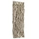 preview thumbnail 3 of 5, Teak Branch Rectangular Wall Decoration - 49" - Beige