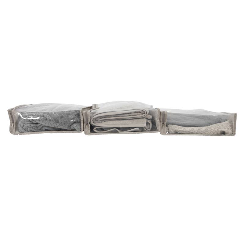 Household Essentials Zippered Sweater Storage Bags with Clear Vision Panel - 16.0"L x 13.3"W x 4.0"H