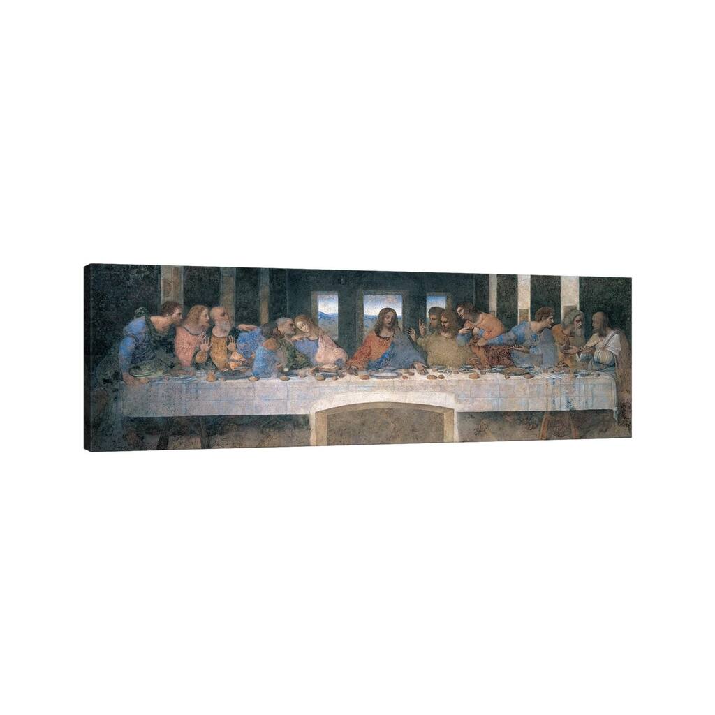 iCanvas "L'Ultima Cena (The Last Supper), Cropped" by Leonardo da Vinci Canvas Print